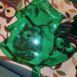 Set of 5 Christmas Tree Serving Dishes 1 LG 4 Sm